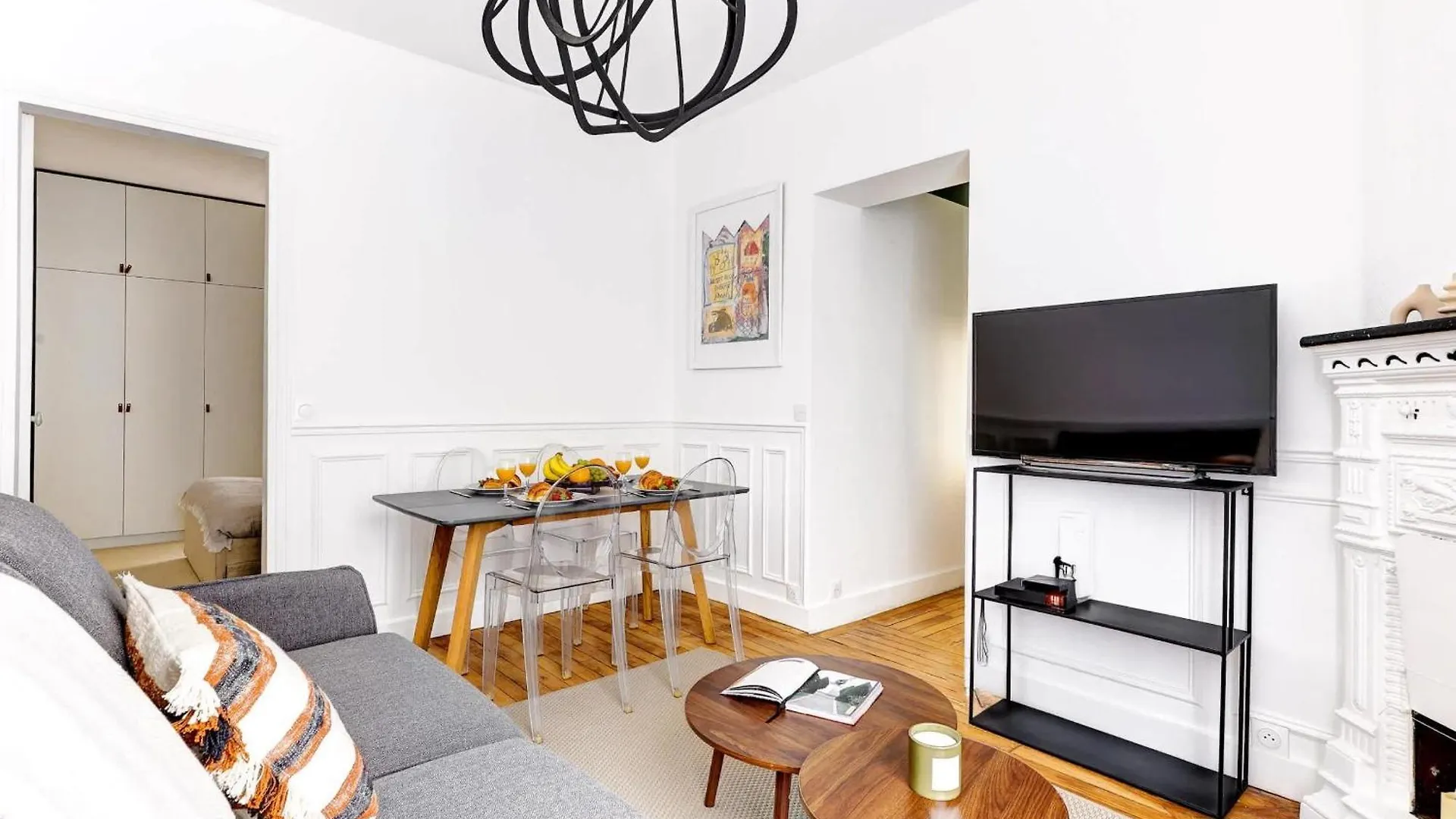 Apartment Ferienwohnung Chic 1Br By Eiffel Tower - Seine & Champ De Mars Paris